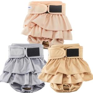 Reusable Dog Diapers Female Washable, Premium Doggie Diapers for Female Dogs, Pack of 3, Highly Absorbent Small Female Dog Diaper for Heat, Incontinence and Puppy Training(S)