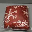 Christmas Snowflake Throw Blanket - Soft Cozy Warm Fleece for Couch and Bed - Plush Microfiber Flannel Winter Blanket 50 x 60 Inch