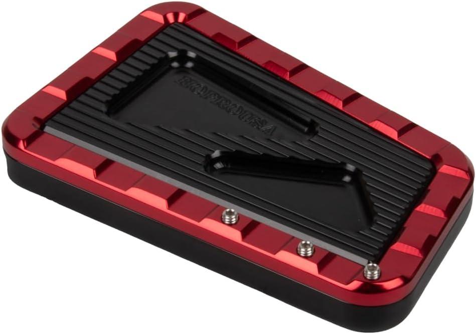 Brake Pedal Compatible with '86-Later Harley Touring Street Glide Road King Tri Glide All Models Aluminum Fly Brake Peg with Trim Custom Accessories (Red)