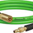 DEWENWILS 1/4 Inch x 6FT Hybrid Air Hose 300 PSI, Heavy Duty Air Compressor Hose with 1/4" Industrial Quick Coupler Fittings, Flexible and Kink Resistant Air Hose (Green)