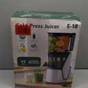 EanOruus Juicer Machines, 3-in-1 Cold Press Juicer with 6.5" Extra Large Chute, 100oz Large Capacity, AC Motor, Makes Juice, Nut Milk & Sorbet, Bright White