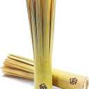 2 Packs, Bamboo Wok Brush, Refined Kitchen Cleaning Brush, Traditional Natural Bamboo Pot Brush, One Piece Structure, Powerfully Scrub Pots and Jars of Stains (Large, Flat Mouth)