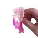 Small Dreamy Jellyfish Hair Clips,Cute Acetate Hair Clip,Small Claw Clips for Women,Pink