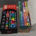 168 Colors Acrylic Paint Markers Set, Soft Brush Tip Acrylic Markers Paint Pens, Acrylic Pens for Rock Painting, Wood, Glass, Canvas, Fabric DIY Arts and Crafts