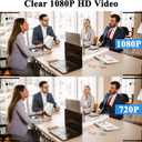 64GB Mini Hidden Camera Pen, 1080P FHD Nanny Cam with 300 Min Long Battery Life, One-Button Operation, Metal Body Micro Security Camera for Home Office (64GB with Box)