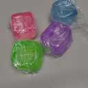 4 Pack Stress Cube Sensory Fidget Toys for Anxiety Stress Relief, Slow Rising Fidget Cube Squeeze Toys, Squishy Cube Filled with Thick Substance, Ice Cube Stress Balls for Adults Kids