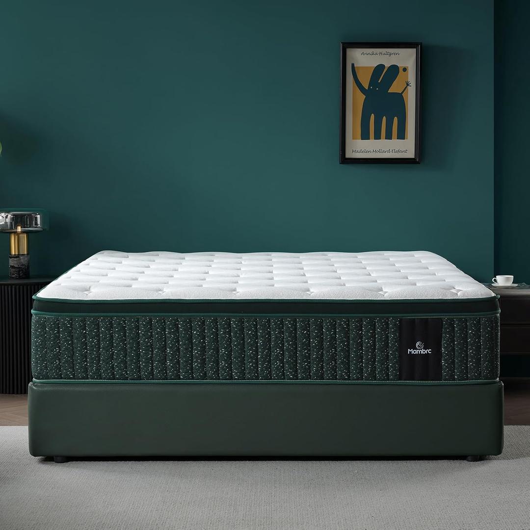 14 Inch King Hybrid Mattress – Plush Firm Feel – Cooling Gel Memory Foam & Pocket Springs – Supportive Comfort