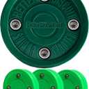 Better Biscuit Hockey Pucks 4 Pack - 3 Passer & 1 Shooter, Green/Dark Green