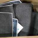 Nakagishi Neutral 9x12 Area Rugs for Living Room Washable, Navy