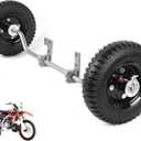 AR-PRO Adjustable Height Training Wheels for Kids' Dirt Bikes - Compatible with Honda XR50 CRF50 Z50 Z50R, Razor MX125 MX400 MX500 MX500, Yamaha PW50 TTR50, and Most 50CC 49cc Motorcycles (Silver & Black)