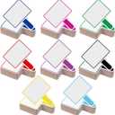 Crtiin 40 Pcs Colorful Dry Erase Paddles Auction Paddles Mini Dry Erase Board Small Handheld Double Sided Whiteboard Quick Response Answer Board for Student Teaching Classroom (Multi Color)