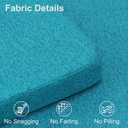 Shinnwa Kitchen Chair Cushions Set of 4, Non-Slip Dining Chair Cushions with Ties and Machine Washable Cover, 4 Pack, 17 x 16.5 x 2in, Teal