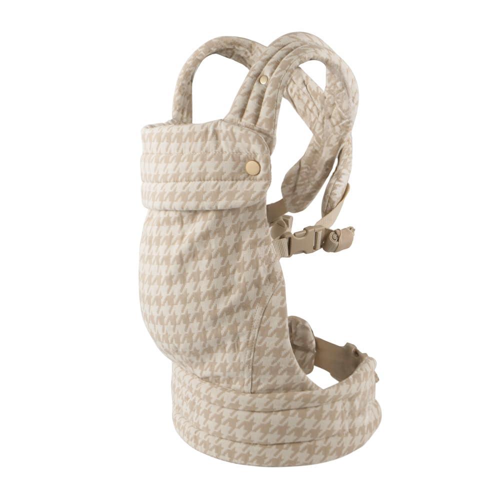 Ergonomic Baby Carrier Newborn to Toddler, Lightweight & Breathable Cotton Infant Carrier for Hands Free Comfort (Houndstooth)