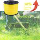 Weed Eater String .095 5LB Cross Trimmer Line Yellow | Commercial cutting string line for grass & weeds, for Echo stihl weed eater sting etc