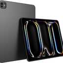 Puxicu for iPad Pro 13 Inch Case M4(2024), Slim Design Matte TPU Rubber Soft TPU Protective Cover for New iPad Pro 13 Inch M4 (2024 Model, 7th Generation), Black