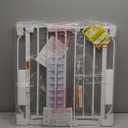 Baby Gate No Drilling, 29"-40" Auto Close Dog Gate Indoor for Doorways & Stairs, Pressure Mounted Adjustable Pet Gate, Easy Walk Through Child Gate for Children & Pets Stroller Friendly, White (29-40"Wide, 28"Tall)