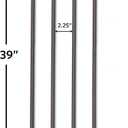 MidWest Homes for Pets Steel Pet Gate Extension; Pet Gate Extension Measures 11' Wide x 39' High in Textured Graphite (Fits MW Model # 2939SG & 2939SG-WD)