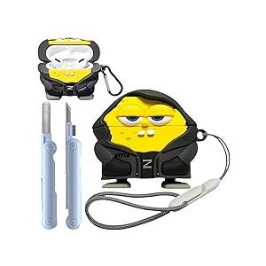 Cute Cartoon 3D Silicone Case AirPods Pro 2nd/1st Generation case with Keychain and Lanyard Cleaner kit Characters Design for Kids Boys Girls 