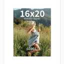 16x20 Picture Frame, Wooden Photo Frames with Tempered Glass, 1 Pack
16 x 20 Frame, 11x14 Frame with Mat, Horizontal and Vertical Display for Gallery Wall, White 1 Pack