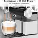 MAttinata Cappuccino Machine, Espresso Machine with Automatic Milk Frother, Stainless Steel Espresso Maker 20 Bar, Latte Coffee Maker with Touchscreen for Home, Office Black
