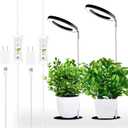 yadoker Plant Grow Light for Indoor Plant,Desk LED Grow Light,Height Adjustable,Automatic Timer with 8/12/16 Hours,10-Level Brightness,Ideal for Small Plant Grow