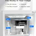 Waterdrop WFD-22L-DF Water Filter Dispenser, 40-Cup Water Purifier, 2 Built-in Filters, 8X Faster Filtration, 400-Gallon Lifespan, 10X Longer Lifetime, Reduces Chlorine, PFOA/PFOS, Black