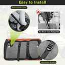 Golf Cart Seat Covers Fit Club Car DS 2000 Before Front Seat Covers for Regular Cushion Breathable Thicken Mesh with Vinyl Leather No Nail Gun Easy to Install Black & Orange