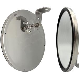 8 Inch Convex Mirror Round Blind Spot Stainless Steel For Truck bus Atv RV Utv "L" Adjustable Bracket
