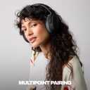 Skullcandy Crusher ANC 2 Wireless Over-Ear Bluetooth Headphones with Multi-Sensory Bass, Active Noise Cancelling, Up to 60 Hours Battery, Microphone for iPhone Android - Black/Asphalt