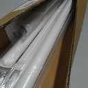 White Tension Curtain Rod 41-166In,Long Outdoor Curtain Rod No Drilling