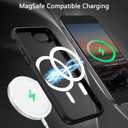 GUAGUA for iPhone SE 2022/2020 Case, Magnetic Phone Case for iPhone 6/6S/7/8, Compatible with MagSafe Translucent Matte Skin Feeling Shockproof Case iPhone SE 3rd/2nd 4.7'' for Men Women Gift, Black