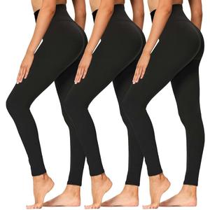 Syrinx High Waisted Leggings for Women - Soft Athletic Tummy Control Yoga Pants for Cycling Dance Tights, SM, 3 pack