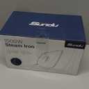 Burst steam Iron for Clothes - 1500W Iron with Ceramic Coated Soleplate, Rapid Heating, Self-Cleaning, Auto-Off, 11.84oz Water Tank, Precise Thermostat, Home Use Green