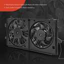A-Premium Engine Radiator Cooling Fan Assembly Compatible with Select Chevrolet, Buick & Pontiac Models - Impala 2006-2013, Impala Limited 2014-2016, Monte Carlo, Lacrosse 2008-2009, Grand Prix