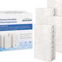 Humidifier Filter Replacement- 4 Pack WF813 Humidifier Wick Filter Compatible with E quate EQ 2119-UL, Re-Lion RCM-832 RCM-832N, Pro Care PCCM-832N Cool Mist Humidifier Filters