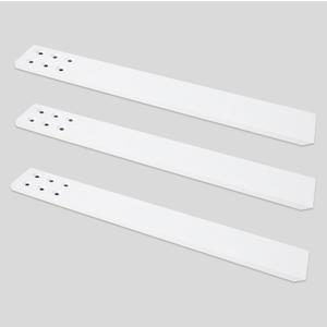 Countertop Support Bracket 3 Pack 20" Lx 2.5" W Hidden White Knee Wall Support Countertop Bracket 3/8" Thick Heavy Duty for Quartz/Granite/Wood/Concret Countertops Screws Included