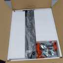 TV Tray Table for Eating, Sofa Armrest & 360 Swivel &Height Adjustable End Side Table for Couch, Snack Table for Sofa, Bedroom, Living Room, C Shaped End Table (Brown+Black)