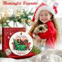 2 x Funny Cat Christmas Ornament 2025 - Black Cat Gifts for Women, Men, Friends, Family, Ceramic Pet Ornament for Christmas Tree, Animal Lover Gifts for Pet Mom, Sister, Holiday White Elephant Gift Idea