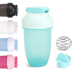 D.Y.A 16oz Shaker BottleLeak Proof Sports Shaker Cups for Protein ShakesShaker Bottle for Pre Workout and Travel To GoBPA Free & Easy Clean, Light Blue