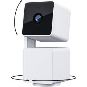 WYZE Cam Pan v3 Indoor/Outdoor IP65 1080P 360 Pan/Tilt/Zoom WiFi Smart Home Security Camera, Motion Tracking for Baby/Pet, Color Night Vision, Works with Alexa&Google Assistant, Free Expert Setup (White)