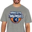 Blue 84 NBA Unisex-Adult NBA Officially Licensed Tri-Blend T-Shirt Heather Gray (Gray)