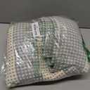 OJIA Indoor Outdoor Rugs 3'x5', Washable Area Rug Entryway Rugs Indoor Front Door Mats Striped Porch Rug Cotton Small Floor Carpet for Entry/Patio/Deck/Balcony/Bedroom/Living Room (Gray/White/Tan)