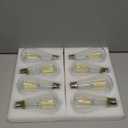 SHINESTAR 8-Pack Dimmable Vintage LED Edison Bulbs, 5.5W, 60W Equivalent, Warm White 2700K, ST58 Antique LED Decorative Filament Bulbs, E26 Medium Base, 80+ CRI, Clear Glass Style for Home