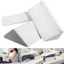 Bed Wedges & Body Positioners 3 in 1, Wedge Pillow for Back Pain Relief, Triangle Bed Wedge Pillow for Side Sleeping, Elderly, Bed Sores, After Surgery, Knees Elevated, Pregnancy