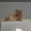 Gerrii 48 Pcs Christmas Music Ornaments Wood Treble Clef Music Hanging Sheet Nativity Ornament Bulk DIY Craft Cutouts Musical Gift Tags with Rope for Christmas Tree Decoration (Brown)