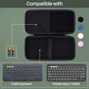 Lebakort Hard Case Compatible with Logitech Pebble Keys 2 K380s K380 Keyboard (Graphite Case)