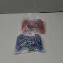 Degulan Wireless Controller Compatible with PS-2 Console, Remote Gamepad for Play 2 (ClearRed and ClearBlue)