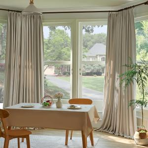 MAIHER Luxury Velvet Curtains 90 Inches Long Blackout 1 Panel, Camel Beige Pinch Pleat Curtains Panels for Sliding Glass Patio Door Living Room Bedroom 52 W x 90 L