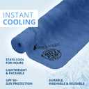 FROGG TOGGS Chilly Pad, Instant Cooling Towel, Long Lasting, Reusable, Sports and Outdoors Neck Towel 33x13