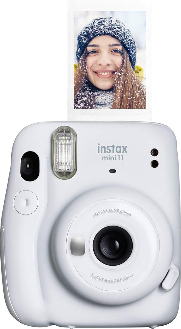 Fujifilm Instax Mini 11 Instant Camera - Ice White (4.8" x 4.2" x 2.6")